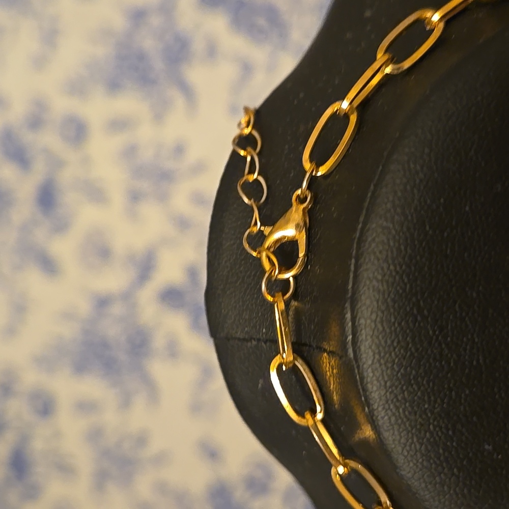 Zara Gold Necklace with Blue and Silver Charms - Picture 5 of 8